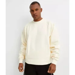 Sweatshirts<Jacquemus Typo Sweatshirt Loose Fit Beige