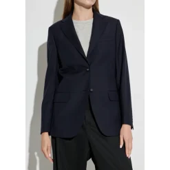 Jakker<Officine Générale Uld blazer Charlene Blå