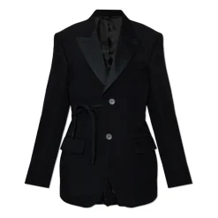 Jakker^Balenciaga Uld Blazer Med Enkel Slids Sort