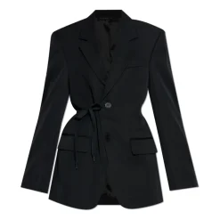 Jakker^Balenciaga Uld Blazer Med Enkelt Slids Bagpå Sort