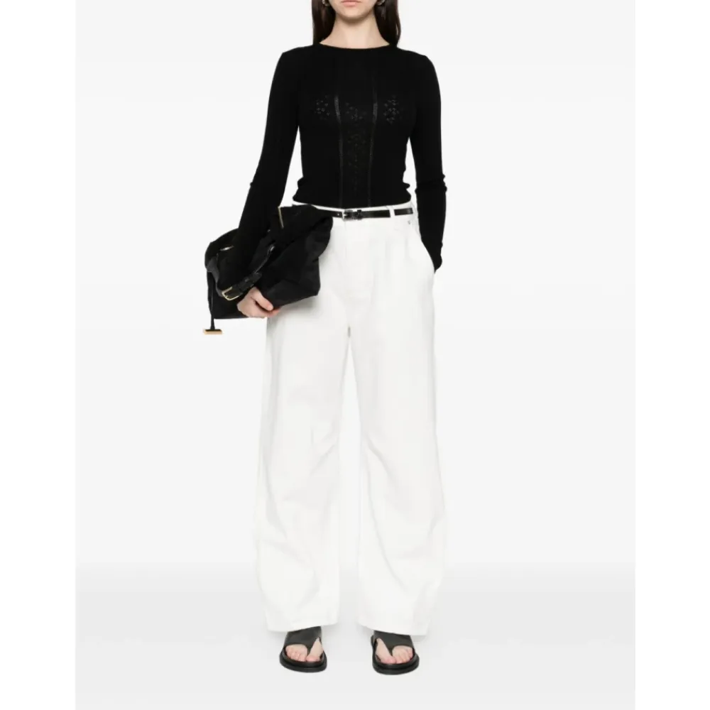 Striktrøjer & Sweatere<Birgitte Herskind Uld Crewneck Sweater Sort