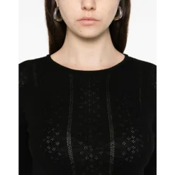Striktrøjer & Sweatere<Birgitte Herskind Uld Crewneck Sweater Sort
