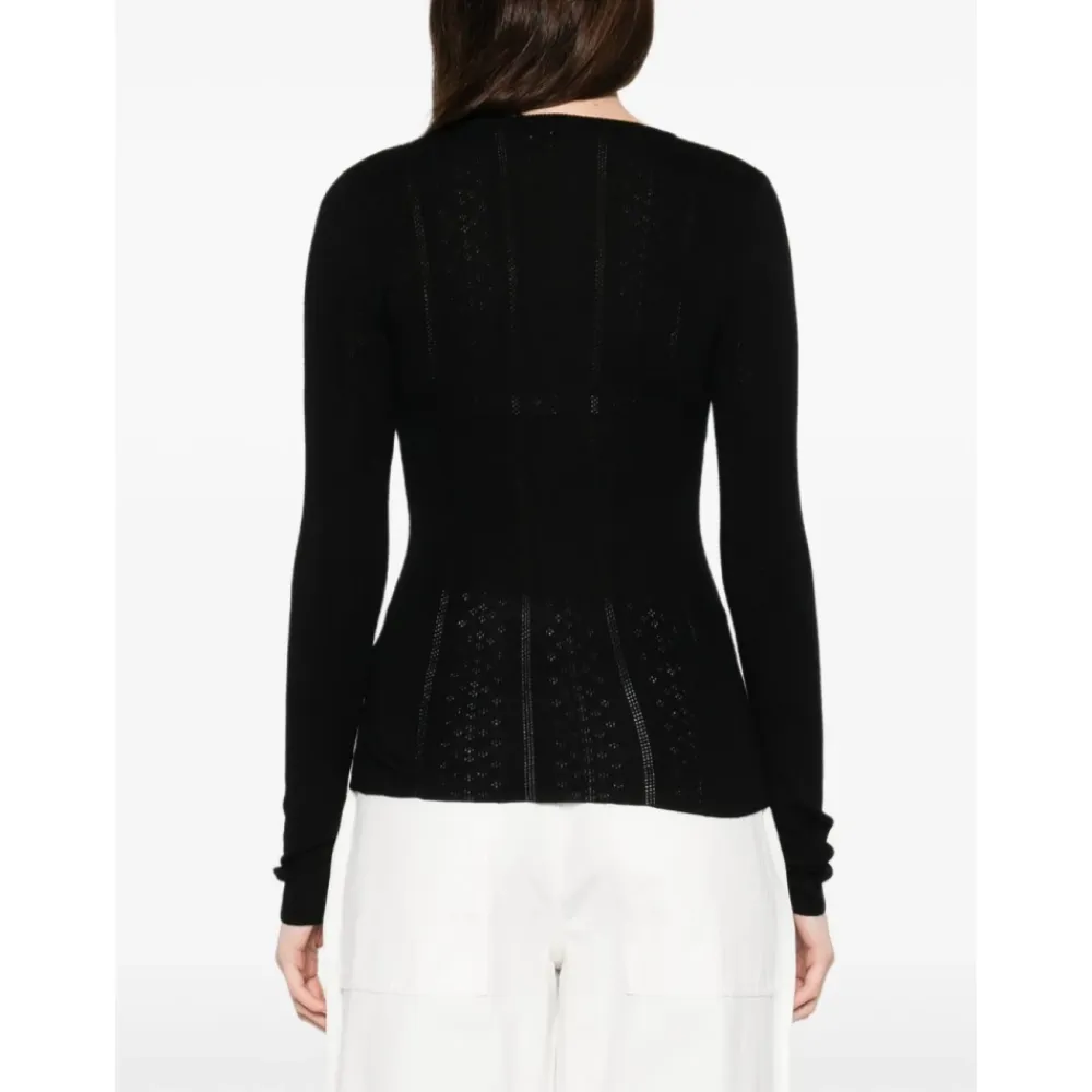 Striktrøjer & Sweatere<Birgitte Herskind Uld Crewneck Sweater Sort