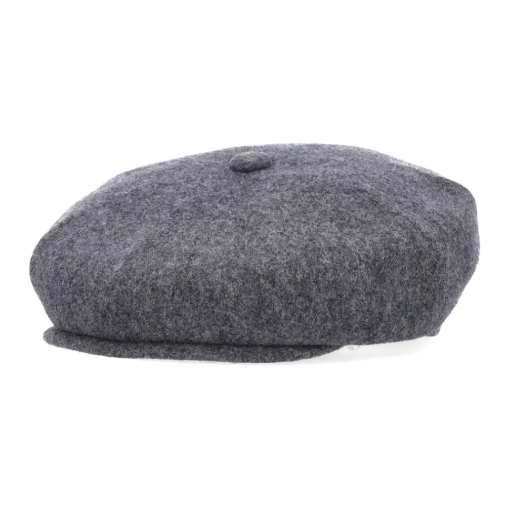 Huer, Kasketter & Hatte^Kangol Uld Flannel Flat Cap Hat Grå