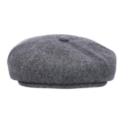 Huer, Kasketter & Hatte^Kangol Uld Flannel Flat Cap Hat Grå