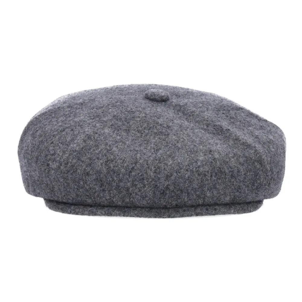 Huer, Kasketter & Hatte^Kangol Uld Flannel Flat Cap Hat Grå