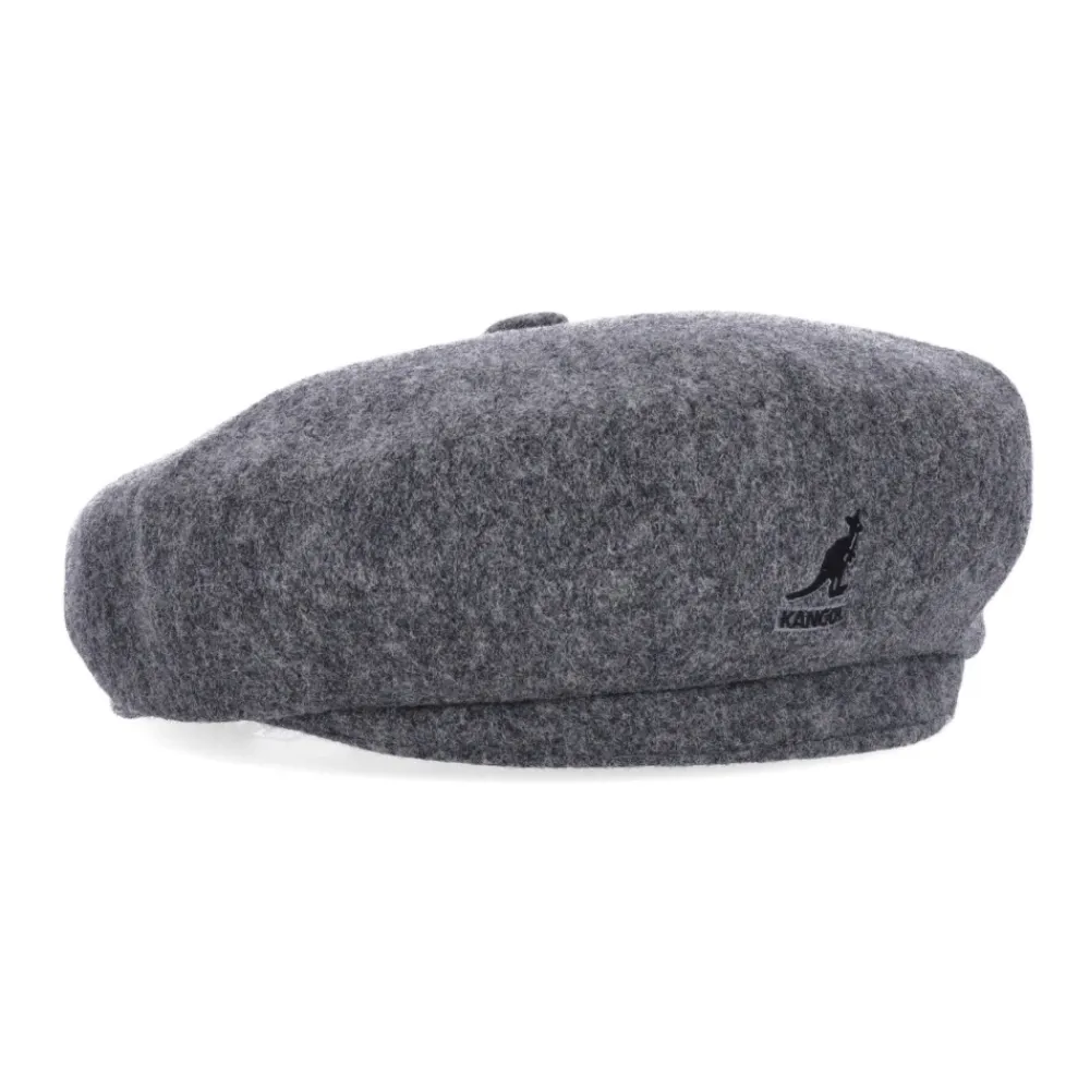 Huer, Kasketter & Hatte^Kangol Uld Flannel Flat Cap Hat Grå