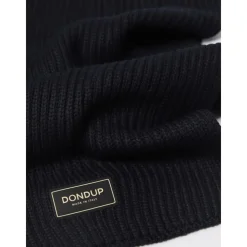 Halstørklæder Og Tørklæder<Dondup Uld Logo Halstørklæde Sort