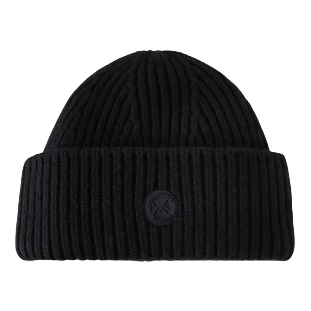 Huer & Kasketter^Yves Salomon Uld og Cashmere Beanie Sort