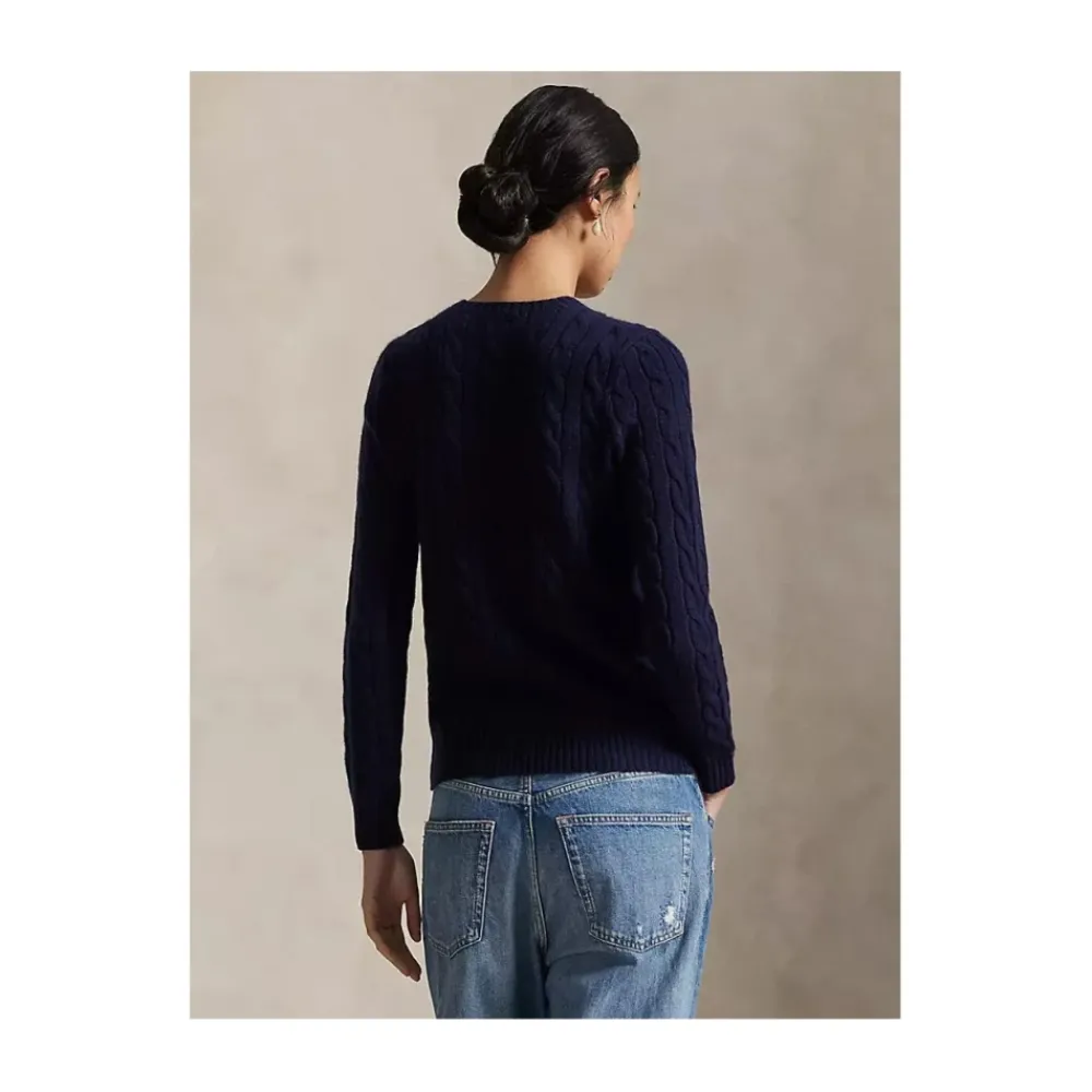 Striktrøjer & Sweatere<Polo Ralph Lauren Uld- og Cashmere Sweater Blå
