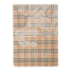 Tørklæder<Burberry Uld- og silketørklæde Beige