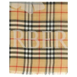 Tørklæder^Burberry Uld- og silketørklæde Beige