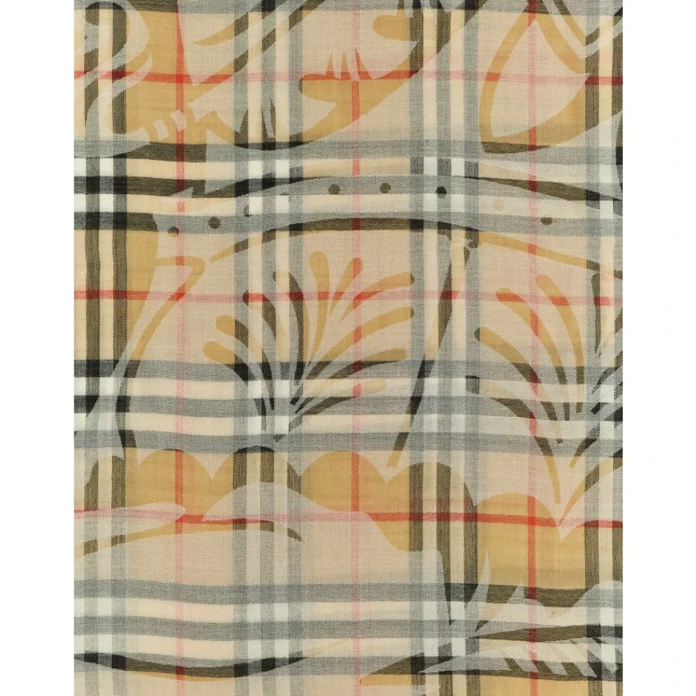 Tørklæder^Burberry Uld- og silketørklæde Beige
