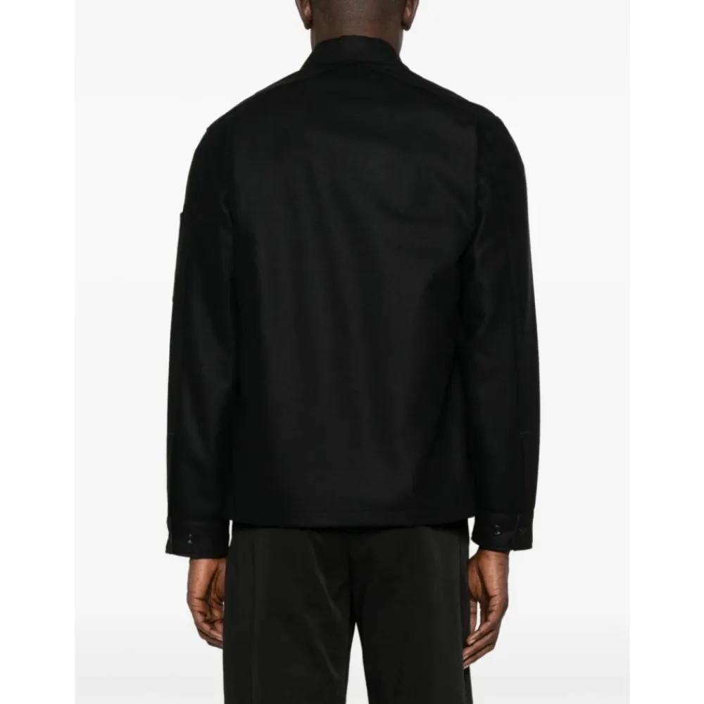 Jakker^C.P. Company Uld Overshirt Sort