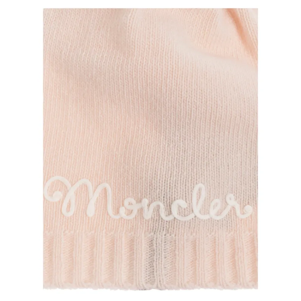 Huer & Kasketter^Moncler Uldhue med broderet logo Pink