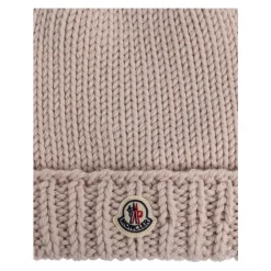 Huer & Kasketter^Moncler Uldhue med logo-patch Pink