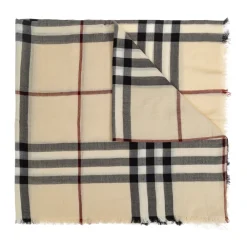 Halstørklæder Og Tørklæder|Tørklæder^Burberry Uldtørklæde Beige