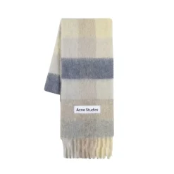Tørklæder^Acne Studios Uldtørklæde - Beige Multifarvet