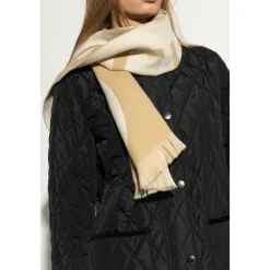 Halstørklæder Og Tørklæder^Burberry Uldtørklæde med logo Beige