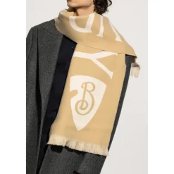 Halstørklæder Og Tørklæder^Burberry Uldtørklæde med logo Beige
