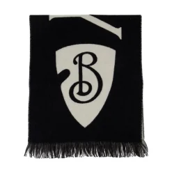 Halstørklæder Og Tørklæder<Burberry Uldtørklæde med logo med bogstaver Sort