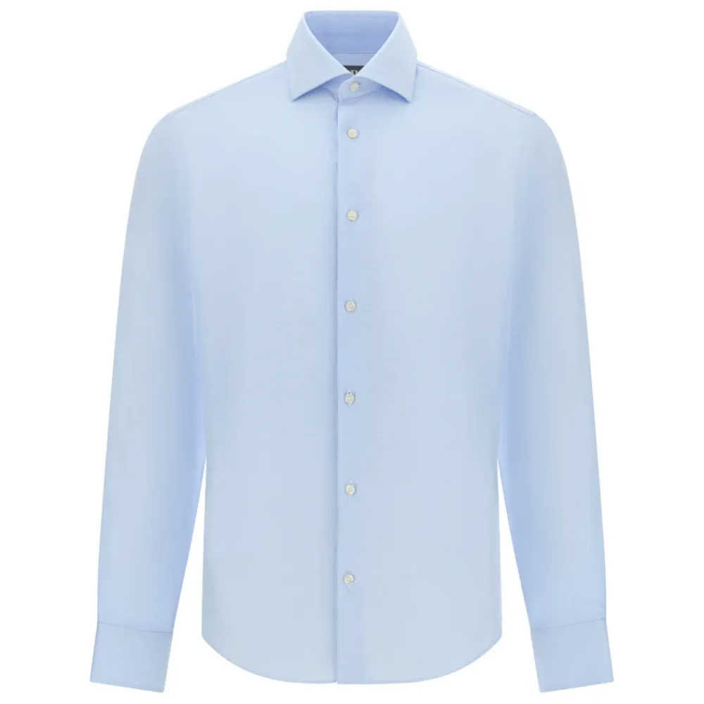 Skjorter<Boggi Milano ULTIMATE NON IRON Slim Fit Bomuld Twill Skjorte Blå
