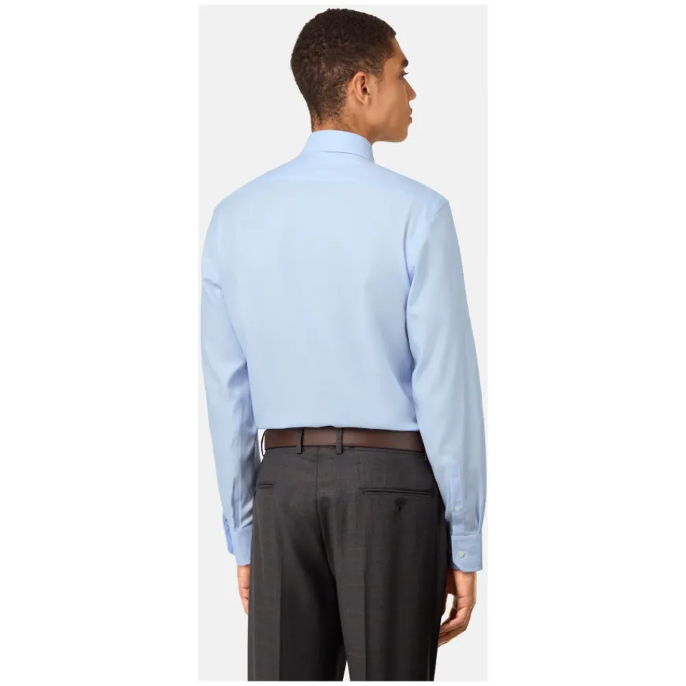 Skjorter<Boggi Milano ULTIMATE NON IRON Slim Fit Bomuld Twill Skjorte Blå