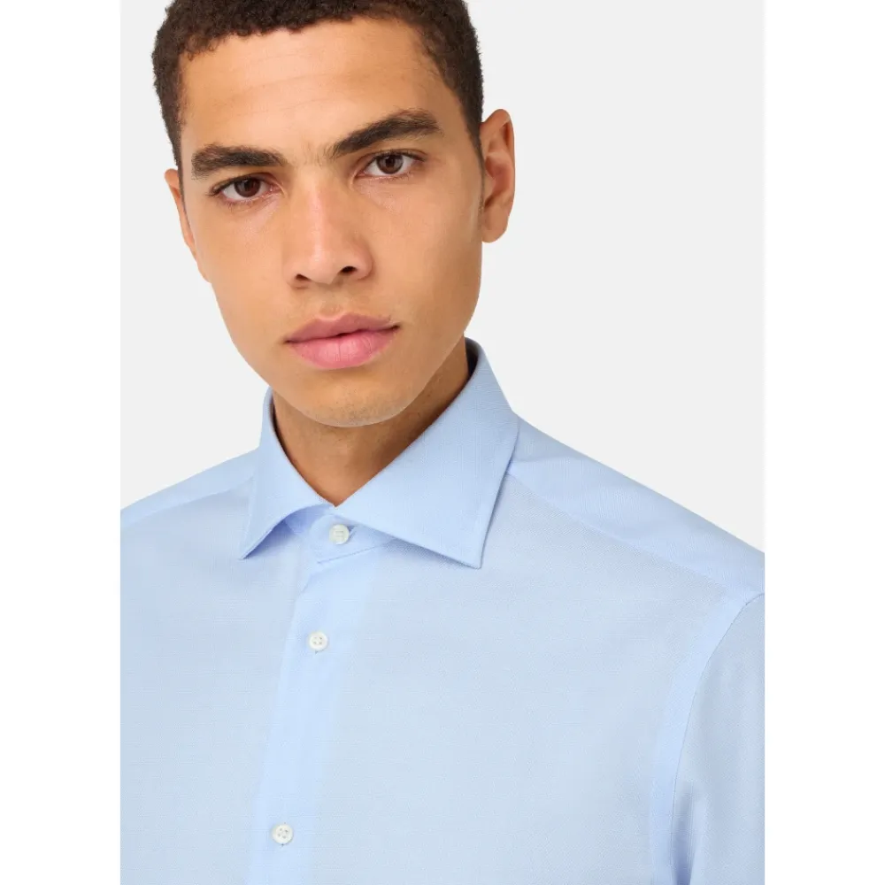 Skjorter<Boggi Milano ULTIMATE NON IRON Slim Fit Bomuld Twill Skjorte Blå