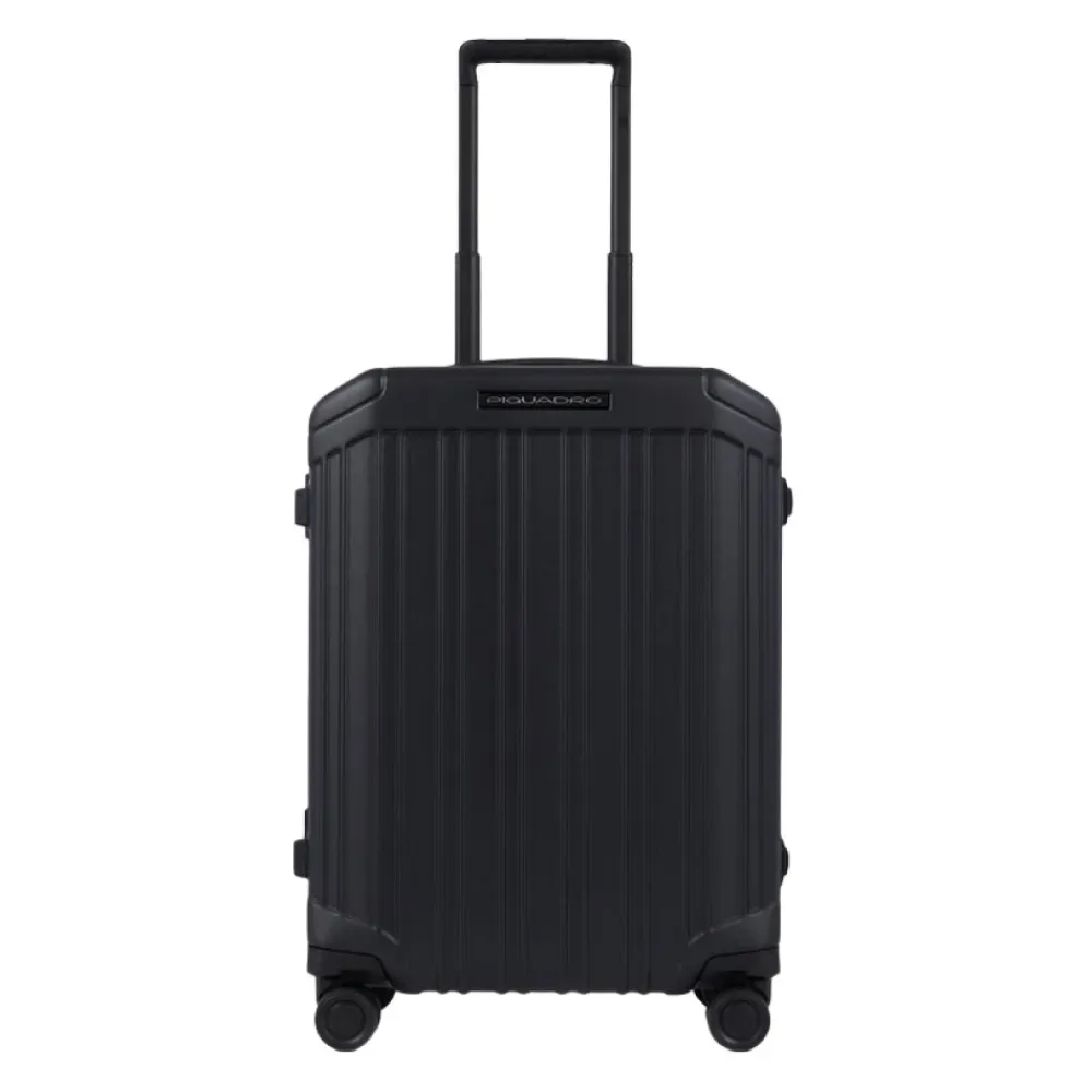 Kufferter^Piquadro Ultra Slim Cabin Trolley Kuffert Sort