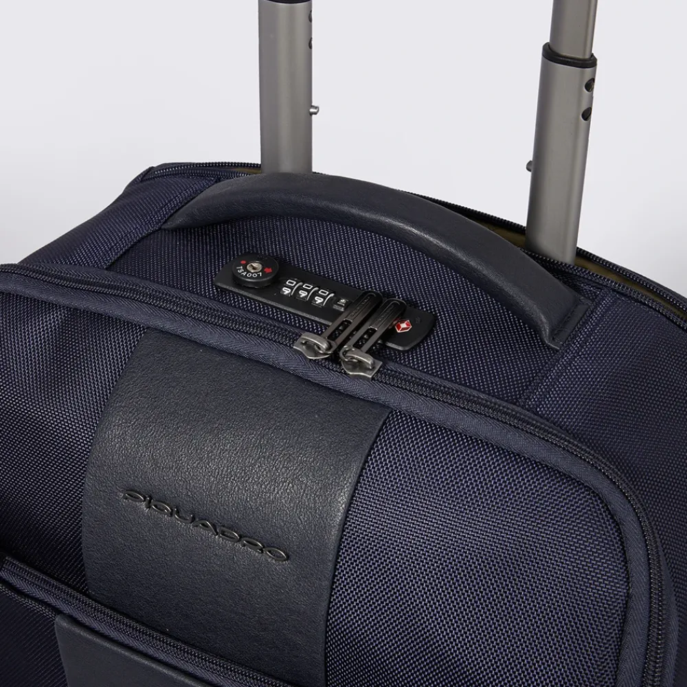 Kufferter^Piquadro Underseater carry-on in fabric with TSA lock Blå