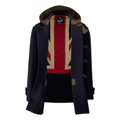 Frakker<Gloverall Union Jack Mid Monty Duffle Coat Blå