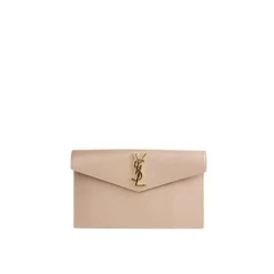 Clutch^Saint Laurent Uptown Pouch Beige
