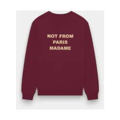 Sweatshirts<Drole de Monsieur Urban Slogan Sweatshirt i Vin Rød