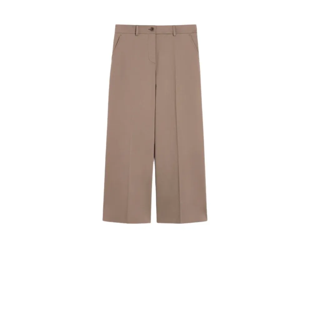 Bukser<Weekend Max Mara Urial Wide Trousers Brun