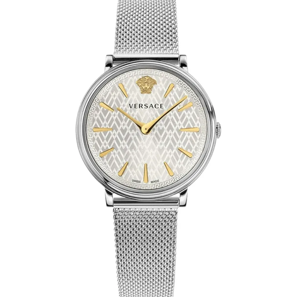 Ure<Versace V Circle Watch Grå