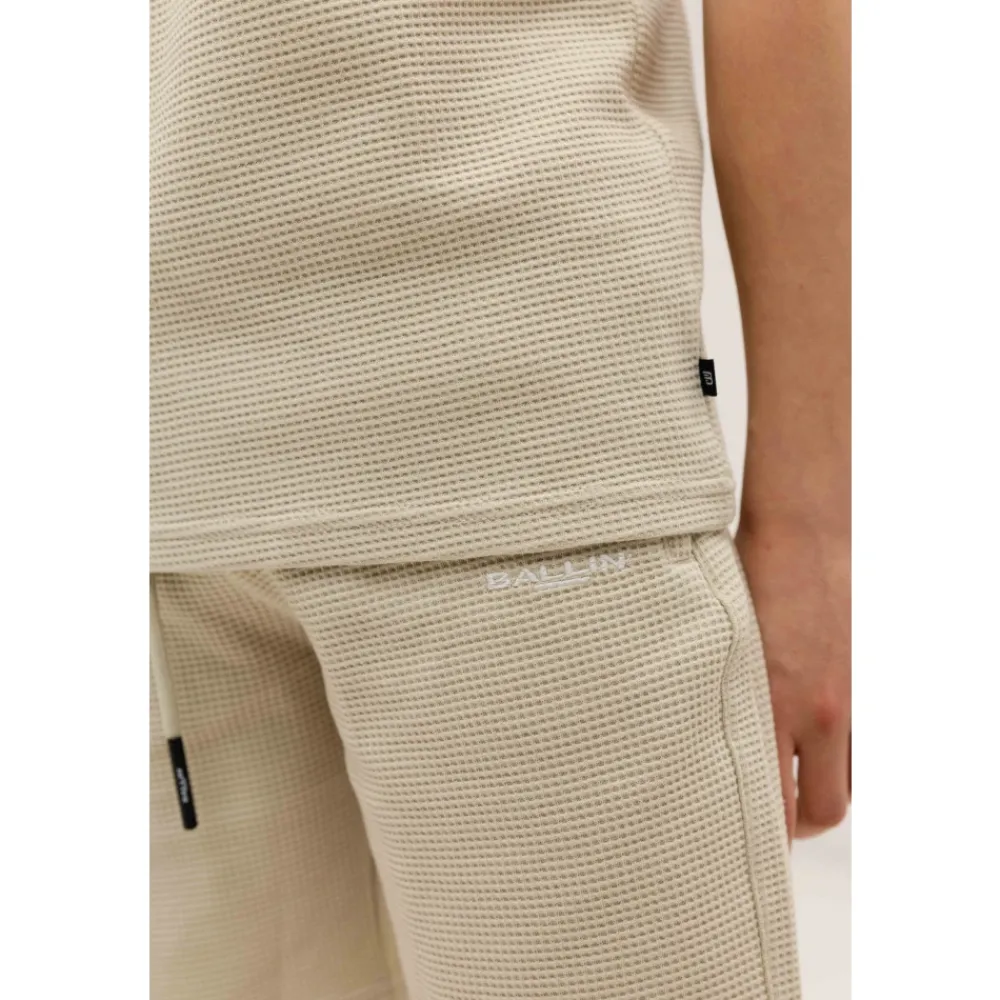 Bodystocking & Sæt<BALLIN Amsterdam Vaffelbroderi Sommersæt Beige