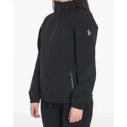 Regntøj<Moncler Valles Hooded Shell Jacket Sort