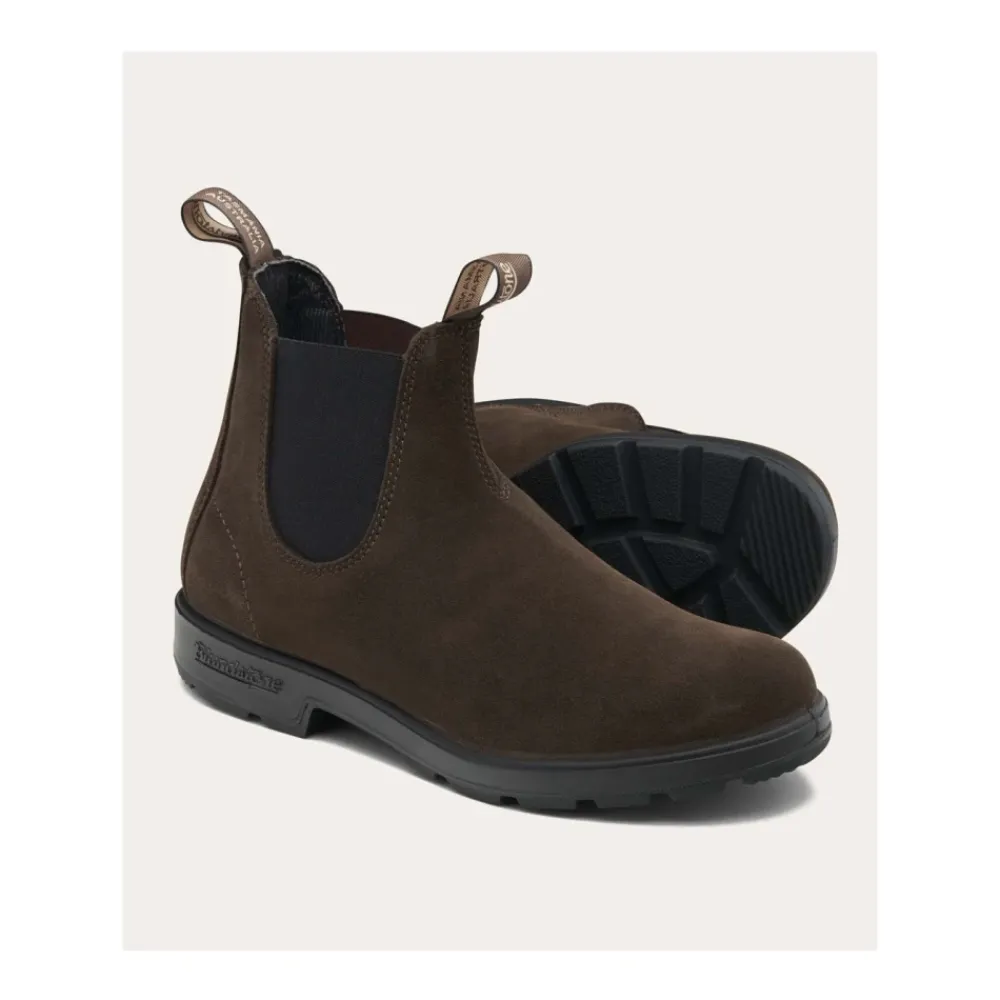 Chelsea Boots^Blundstone Vandafvisende Chelsea støvler i ruskind Brun