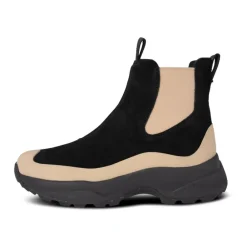 Støvler|Chelsea Boots^Woden Vandtæt Chelsea City Støvle i Ruskind Sort