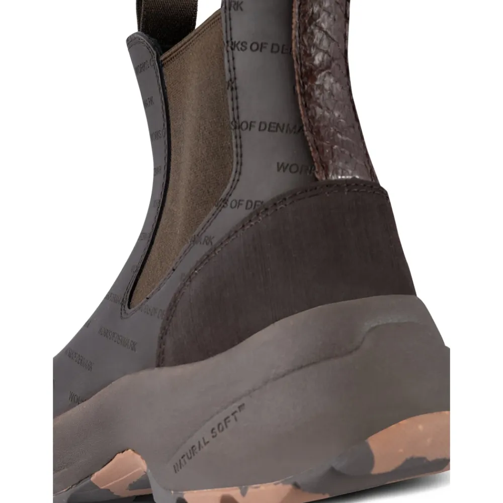 Chelsea Boots^Woden Vandtæt Slip-On Støvle Brun