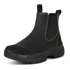 Støvler|Chelsea Boots^Woden Vandtætte gummistøvler med fiskeskinddetaljer Sort