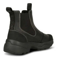 Støvler|Chelsea Boots^Woden Vandtætte gummistøvler med fiskeskinddetaljer Sort