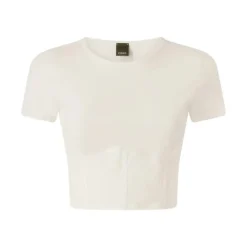 T-Shirts^PINKO Veduta Top Second Skin Bustier Hvid