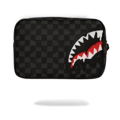 Toilettasker<SPRAYGROUND Vegan Læder Beauty Case Pochette Shark Sort