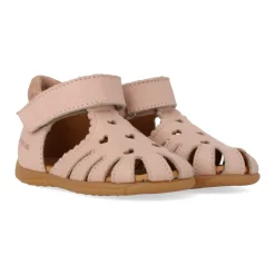 Sandaler^Angulus Velcrosandal - Rosebud Hjertemønster Pink