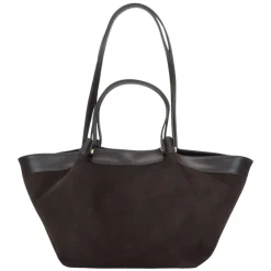 Indkøbstasker<Estro Velour Shopper Taske Brun