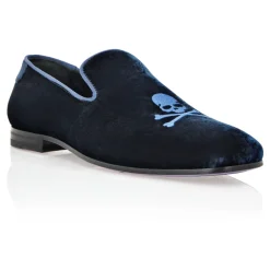 Loafers^Philipp Plein Velvet Loafers Paisley Blå