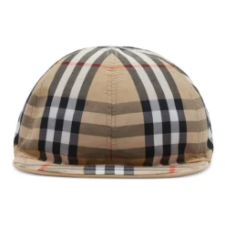 Huer & Kasketter^Burberry Vendbar Bomuldshat med Check-mønster Brun