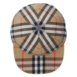Huer & Kasketter^Burberry Vendbar Bomuldshat med Check-mønster Brun
