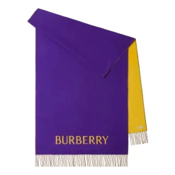 Tørklæder^Burberry Vendbart tørklæde med rose Lilla